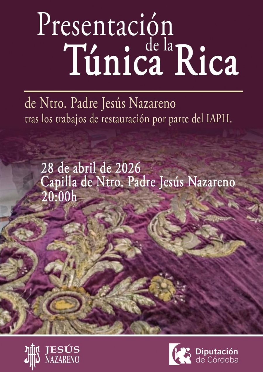 Restauración de la túnica de Jesús Nazareno