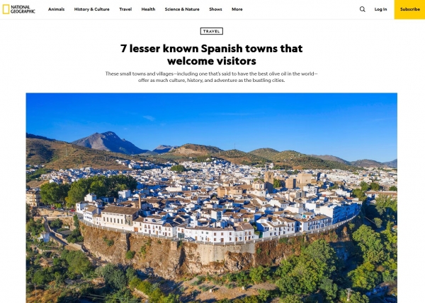 7 lesser known Spanish towns that welcome visitors by National Geographic