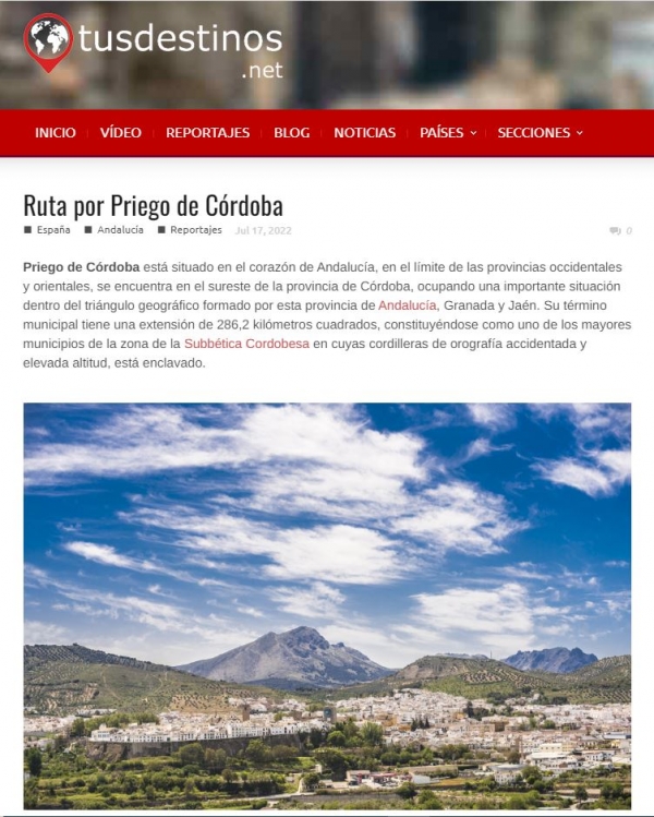 Ruta por Priego de Córdoba