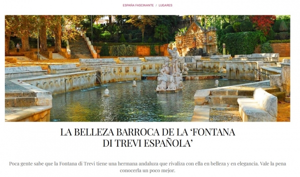 La belleza barroca de la &lsquo;Fontana di Trevi espa&ntilde;ola&rsquo;