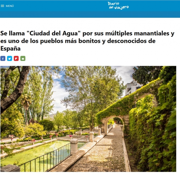 Se llama &laquo;Ciudad del Agua&raquo; por sus m&uacute;ltiples manantiales y es uno de los pueblos m&aacute;s bonitos y desconocidos de Espa&ntilde;a