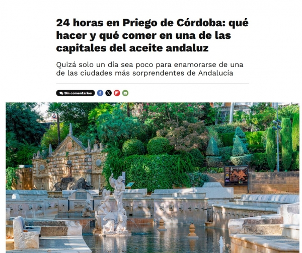 24 horas en Priego de C&oacute;rdoba: qu&eacute; hacer y qu&eacute; comer en una de las capitales del aceite andaluz