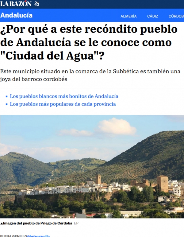 ¿Por qué a este recóndito pueblo de Andalucía se le conoce como «Ciudad del Agua»?